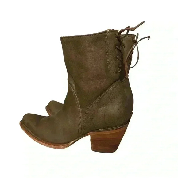 Big bull Woman’s casual short boots brown leather comfortable - Picture 3 of 10